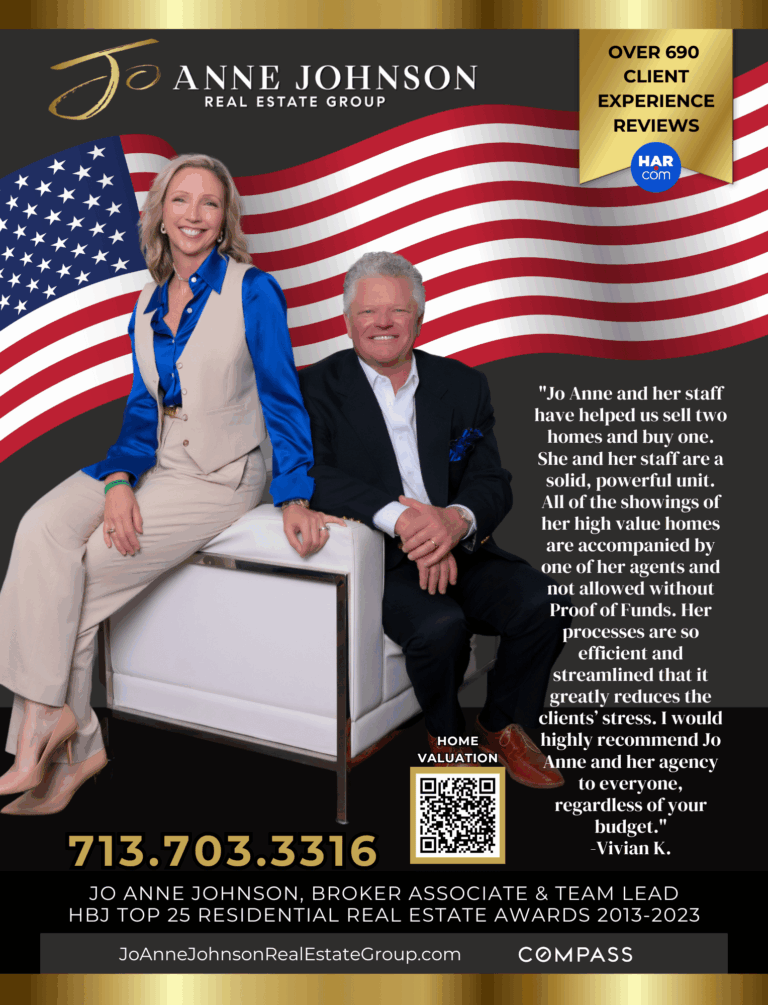 Real estate advertisement with testimonials.